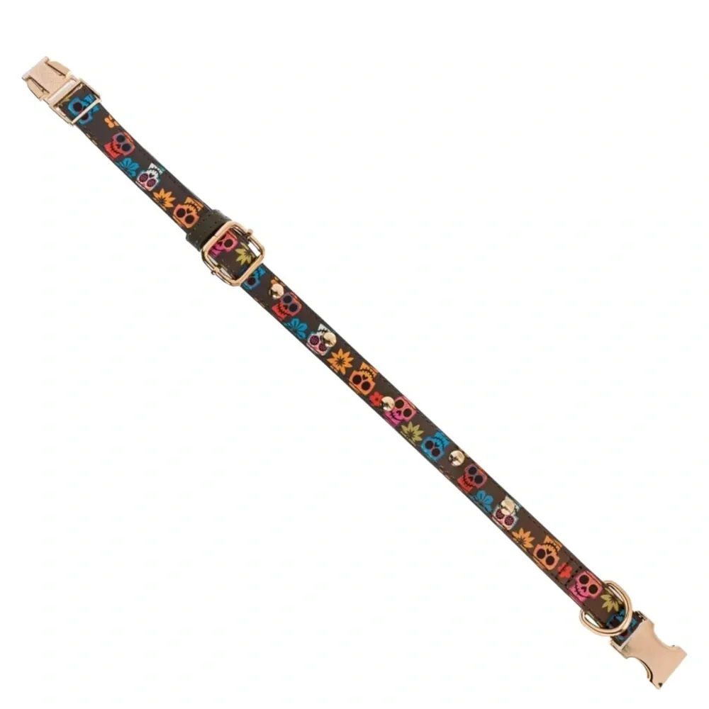 Disney COCO Sugar Skull Dog Collar Size Medium